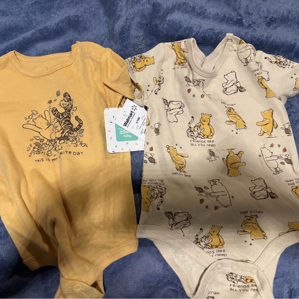 Yellow and Cream Baby One Piece Set